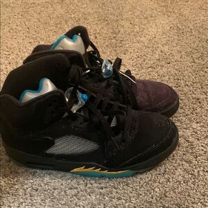 Kids Black and Blue Sneakers